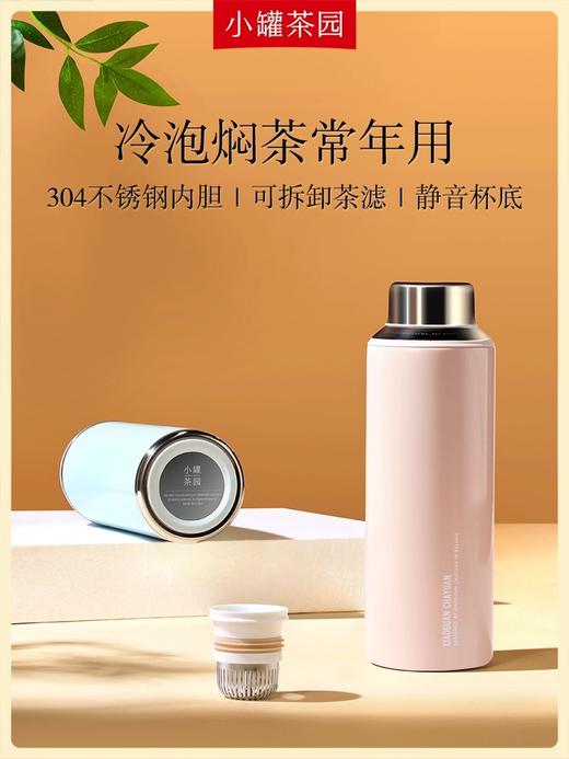 小罐茶园焖焖杯旅行茶具茶水分离泡茶杯子保温杯通用大容量600ml 商品图4