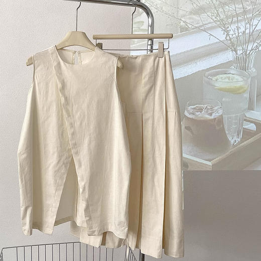 裁缝学苑AS275圆领开叉无袖背心新款女装长款百褶裙纸样版型图纸 商品图5