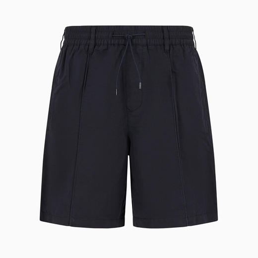 EMPORIO ARMANI 阿玛尼 男士亚麻合身系带腰纯色百慕大短裤 蓝色 3D1PH7 1K2WZ 0920 商品图0