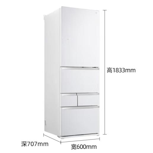 东芝（TOSHIBA）（12979）471升多门变频冰箱 制冰风冷无霜一级能效 雾化保鲜速冻锁鲜 体感触控门 GR-RM495WE-PG1B5 商品图2