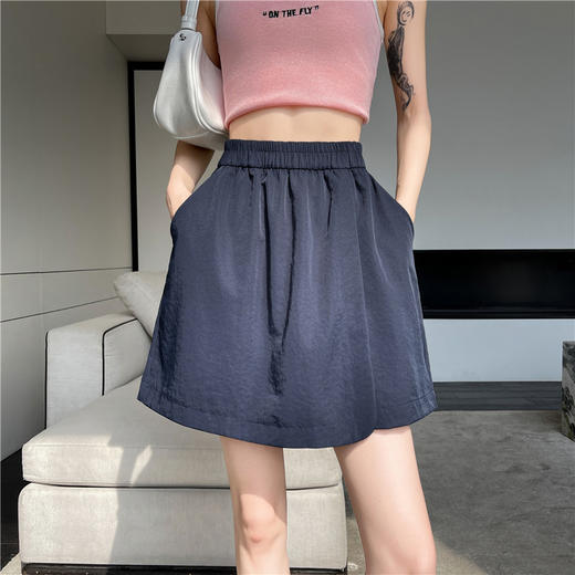 【今夏热卖，短款】MUYANHUAN 假两件不规则裤裙  四色可选  S-XL 商品图4