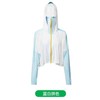 shukiku 成人原纱防晒衣 斗篷款 蓝白拼色 L 商品缩略图0