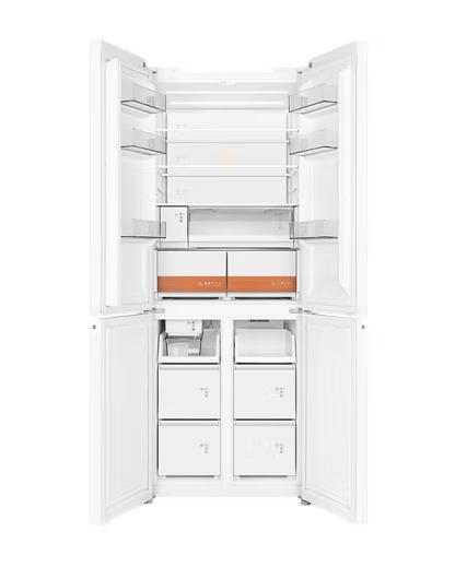 东芝（TOSHIBA）（12989）435升嵌入式十字四门冰箱小白梨 无霜冷冻雾化保鲜急速制冰负氧除菌 GR-RF456WI-PG1B5晴空白 商品图1