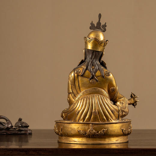 清 铜鎏金莲花生大士像 商品图1