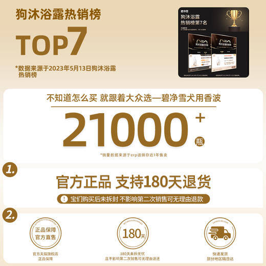碧净雪狗狗沐浴露 商品图1