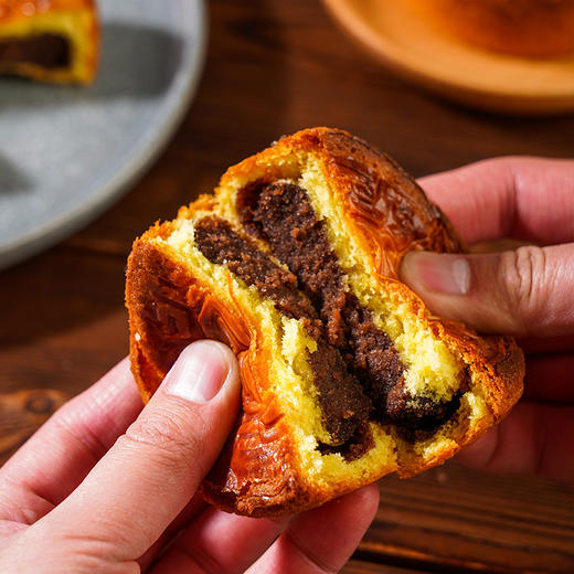 盛京记忆蛋月烧 80g/块 五仁蜜枣黑芝麻豆沙椰蓉 5种口味 月饼糕点 商品图3