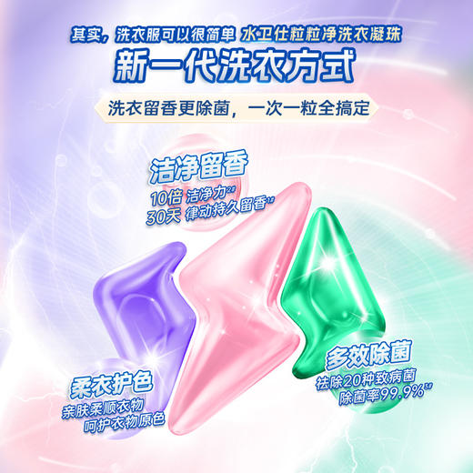 『洗衣凝珠』全效呵护三腔持久留香除菌除螨三合一洗衣服去渍洁净 商品图1