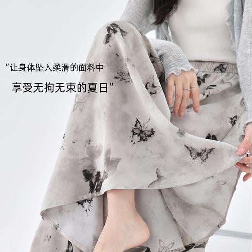 秒变の国风美人【中式印染面膜裤裙】 雪纺柔滑面料一触即凉 宽松版型更遮肉 穿脱无负担 国风水墨画/新中式美学 商品图2