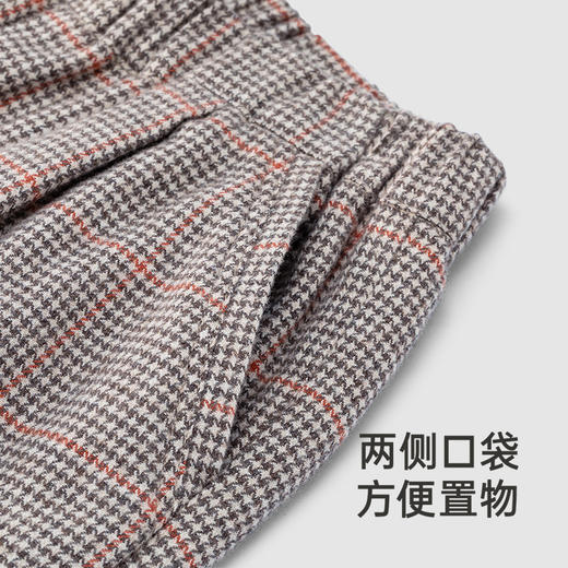 【高定系列】英氏童装羊毛裤秋季保暖长裤男童裤子新款休闲裤 商品图3