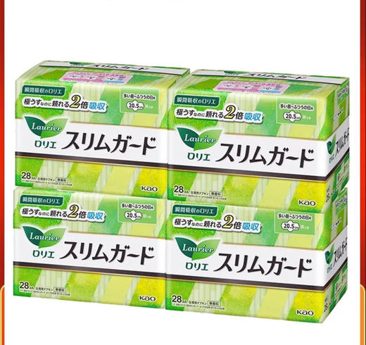 日本花王乐而雅普通日用卫生巾28枚 商品图0