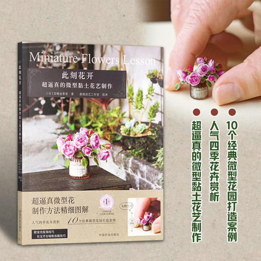 【黏土手工教程书】超逼真的微型黏土花艺制作 商品图0