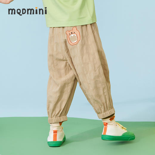 【断码】【秒2】【MQD】童装男童夏季新款九分休闲裤中大儿童宽松格纹韩版裤子洋气 商品图3