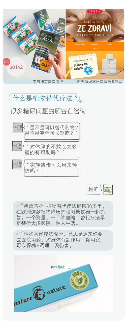 调节平衡稳定血糖！纯植物安心降糖！捷克特蕾西亚植物控糖提升自身糖代谢血糖胶囊控糖防老60粒 商品图5