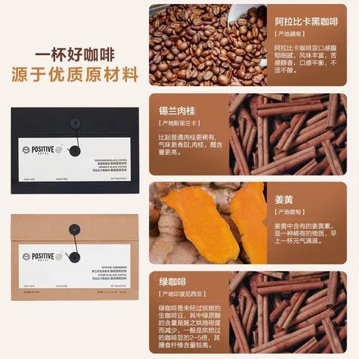 【双豆搭配醇厚加倍！ 阿拉比卡黑咖啡】锡兰肉桂黑咖啡，黄金配比 粉质细腻 冷热双泡，独立包装携带方便，减脂健身早餐搭配不单独添加蔗糖速溶咖啡粉Y 商品图1
