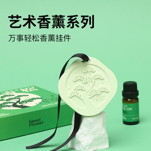 东方香调石膏香片礼盒 万事青松梅花爱心幸运草香薰扩香石衣柜挂件礼盒 精油卧室车载香氛礼物 商品图9