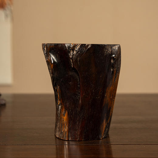 清 紫檀树形笔筒 商品图0