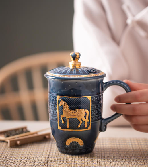 【马系列】皇家骏马陶瓷高杯470ml 商品图0