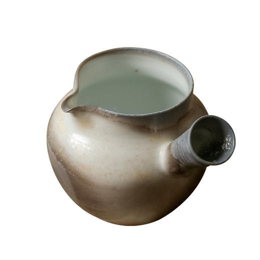 茶香记 泥诉柴烧侧把高白公道杯 柴烧 器物之美 百搭好用 简约大气 商品图4