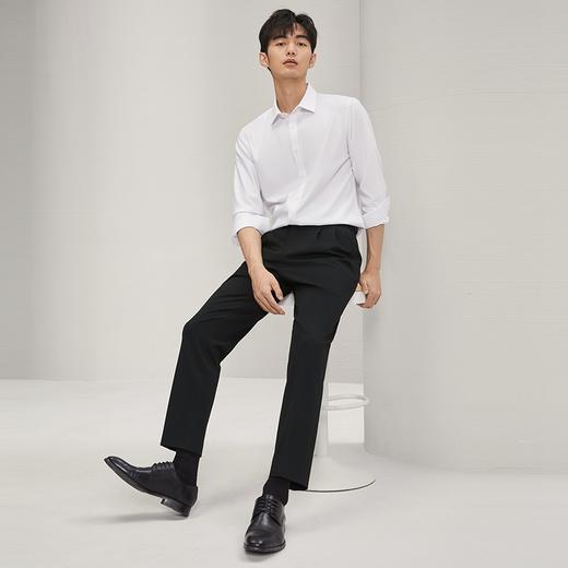【犀牛褶】柒牌西裤男正装2025秋季新款商务通勤上班双褶直筒长裤127H71670 商品图3
