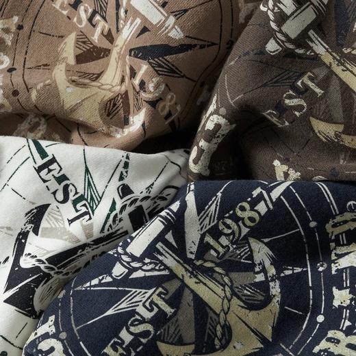 100%水洗棉 软糯吸湿透气美式潮流印花T恤 商品图1