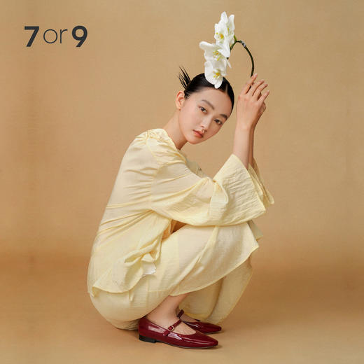 7or9-小床垫平底鞋 浆果糖 商品图0