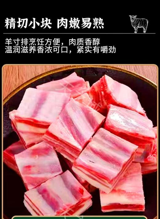 【甘肃特产】新鲜冷冻正宗国产羊寸排原切羊排块商用【古浪大靖红】 商品图1