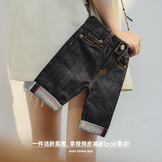 马登Mini牛仔包设计感斜挎包休闲纯色手机包时尚单肩手提包夏季女 商品图2