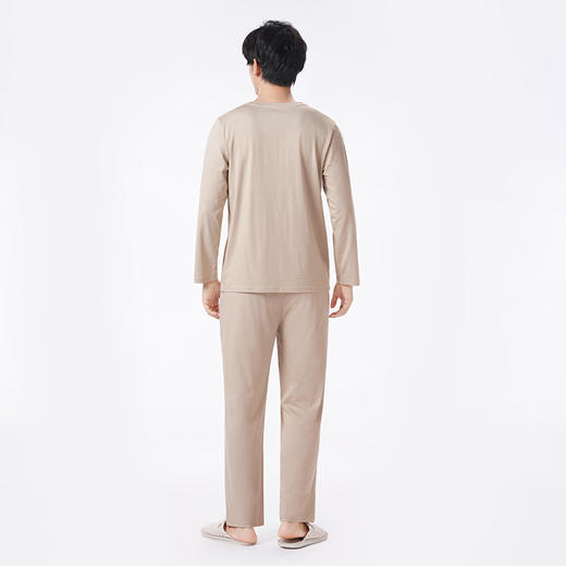 都市丽人都市锋尚睡衣超值精选长袖26支CVC单面薄男士棉质套装FHT2D1 商品图3