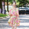 法式浪漫米奈，花园风印花连衣裙BBL28993 商品缩略图0