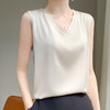 夏季【V领天丝吊带背心女】内搭短款 宽松冰丝无袖西装打底 大码吊带女 _ZSY 商品缩略图6