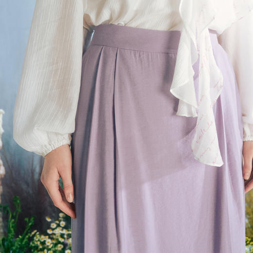 两三事 简约宽松高腰阔腿休闲裤女 商品图2