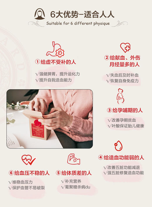 孕哺期和3岁以上都能吃！捷克Hildegard Medizin希尔德加德造血补铁胶囊120粒 商品图5