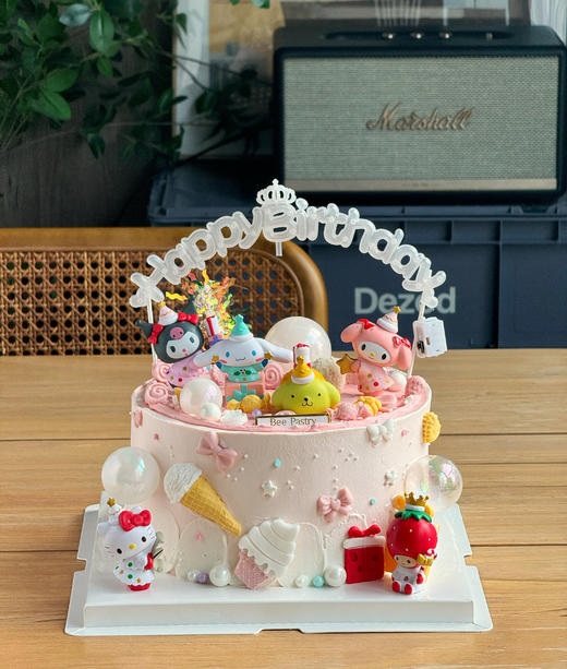 三丽鸥插件蛋糕 （库洛米布丁狗kitty玉桂狗meldoy） 商品图0