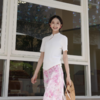 两三事中国风气质中式修身日常夏季时尚少女休闲女装短袖 商品缩略图1