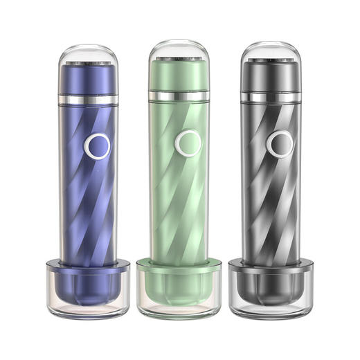 「抖音同款！干湿双剃」新款螺纹电动剃须刀 迷你小钢炮男士刮胡刀居家日用旅游便携式剃须刀 商品图4