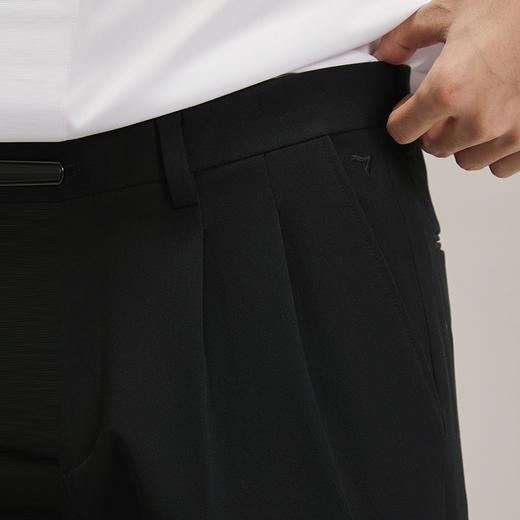 【犀牛褶】柒牌西裤男正装2025秋季新款商务通勤上班双褶直筒长裤127H71670 商品图2