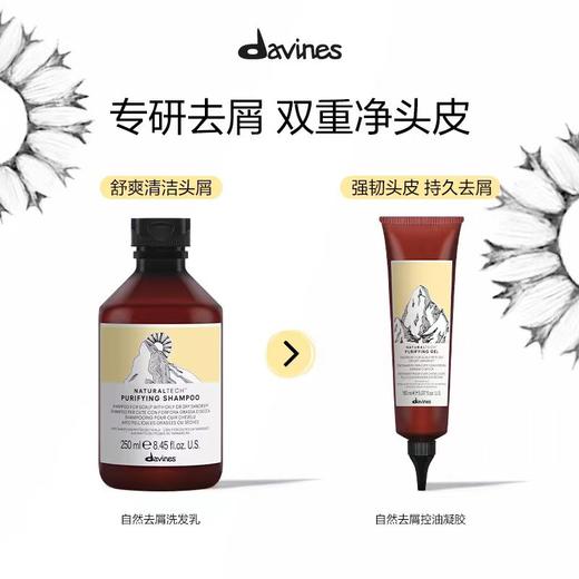 Davines大卫尼斯自然去屑洗发水止痒调理头皮清爽无硅油250ml/1000ml 商品图4