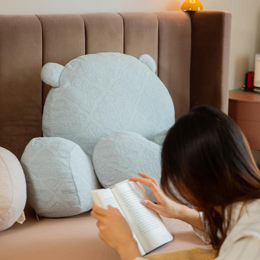 艺术家合作系列熊抱抱床头靠垫大靠背软包腰靠 商品图3