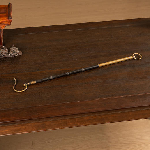 清 紫檀包铜鸟笼钩 商品图2