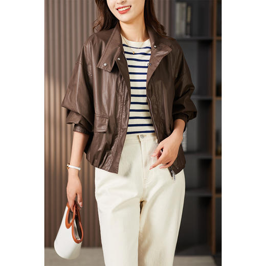 89890原形气质美拉德短外套女夹克2024春装新款宽松设计感小众短款上衣 商品图0