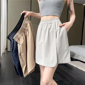 【今夏热卖】MUYANHUAN 假两件不规则裙裤短裙   四色可选  S-XL