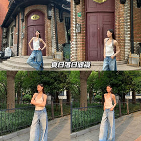 新品上身 | 被这件拼色挂脖背心硬控了整个夏天🌟