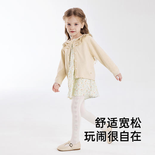 【商场同款】英氏儿童外套秋季女童外套上衣保暖毛衫新款外套 商品图1