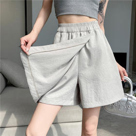 能‘吃肉’的短裙【MUYANHUAN 假两件不规则裙裤短裙】夏季标配 清凉透气，不挑身材，遮胯显瘦，秒变“纸片人”