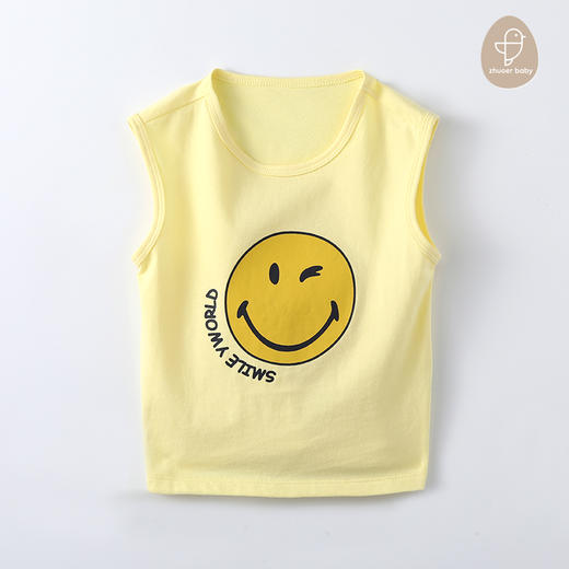 【夏款清仓】卓儿男女童纯棉小背心婴儿衣服无袖T恤薄款夏装上衣 商品图1