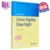 【中商原版】Linear Algebra Done Right 英文原版 Sheldon Axler 商品缩略图0