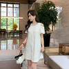 [奢姿轻奢系列]珍珠圆领连衣裙大码女装夏季新款胖妹妹露肩裙子8942860097 商品缩略图1