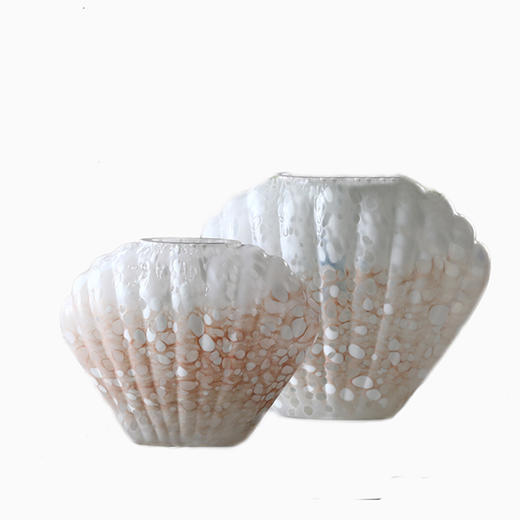 碧轩创意法式中古风贝壳台面花瓶水培干花软装酒店居家做旧异形瓶 商品图4