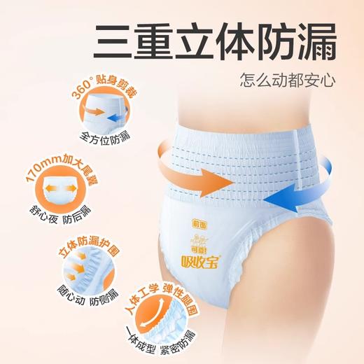 【吸收宝通用型拉拉裤 单包】内裤式成人拉拉裤大包装加量装S/M/L/XL 商品图1