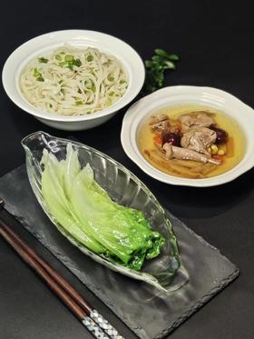 夏至套餐（养生鸽子汤+生菜+葱油拌面）